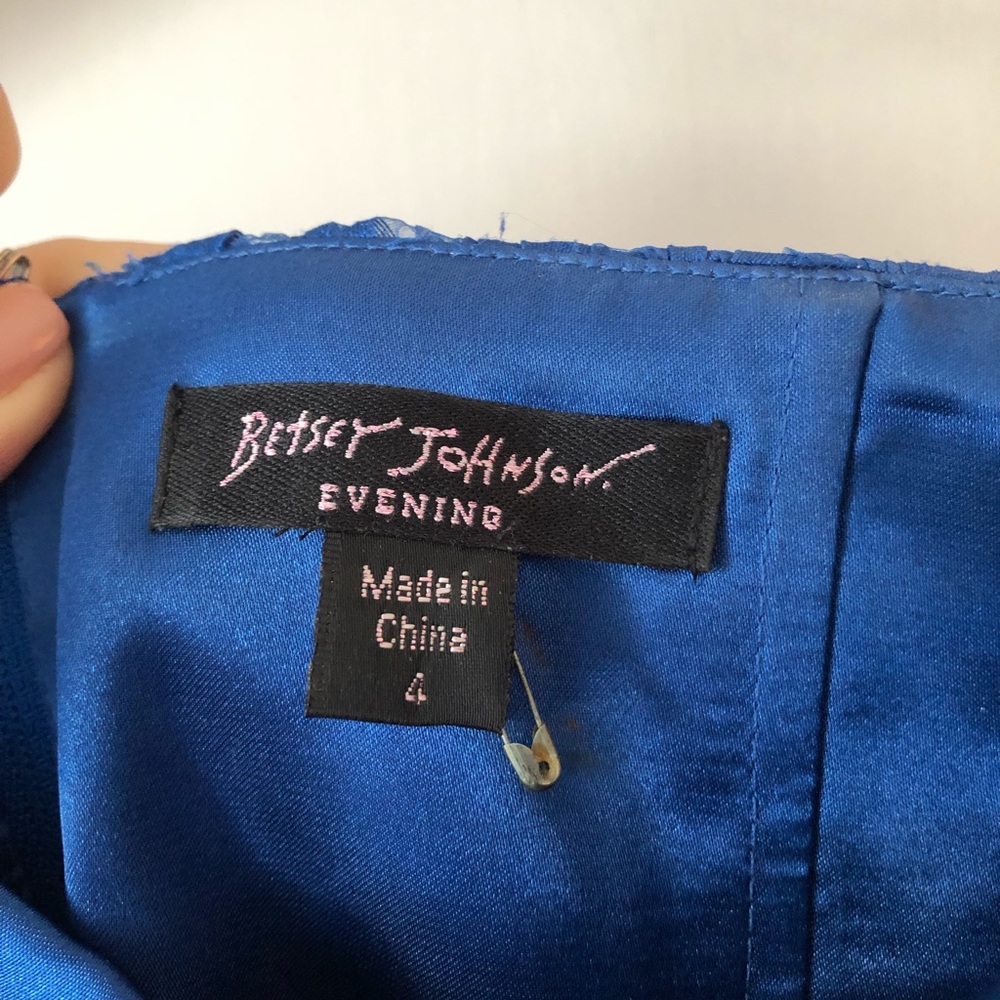 Betsey Johnson Blue Strapless dress - Picture 2 of 4